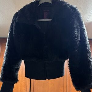 New Look Women's Black Teddy Jacket